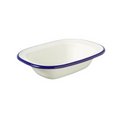 Enamel Oblong Pie Dish 200Ml Blue