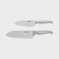 Pro Acacia East/West Santoku Knife Set 2 Piece