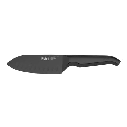 Pro Jet Black East/West Santoku Knife 13cm