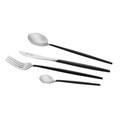 Piper Black Cutlery Set 16Pc
