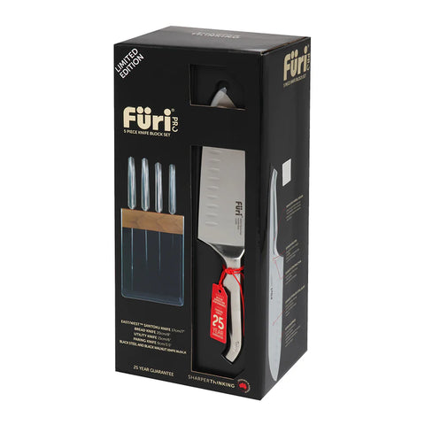 Pro Ltd Ed Black Knife Block Set 5 Pieces