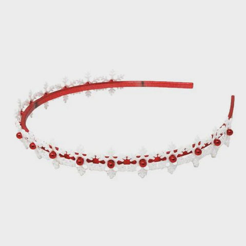Festive Snowflake Glitter Headband