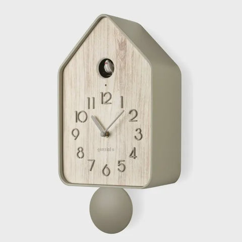 Home QQ-Up Cuckoo Wall Clock with Pendulum