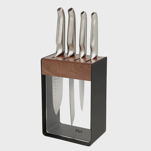 Pro Ltd Ed Black Knife Block Set 5 Pieces