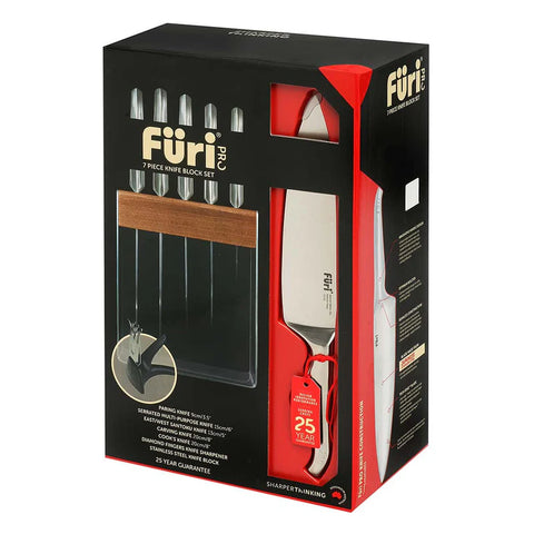 Pro Stainless Steel Knife Block Set 7 Pieces
