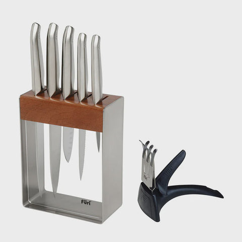 Pro Stainless Steel Knife Block Set 7 Pieces