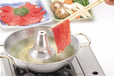 Stainless steel shabu-shabu pot 21 cm