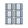 Hamptons Navy Coasters Set Of 6