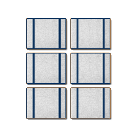 Hamptons Navy Placemats Set Of 6