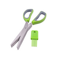 Herb Scissors (5 Blades) - Green/Grey