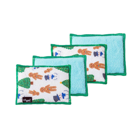 Frosty The Snowman Microfibre Sponges - 4 Pack