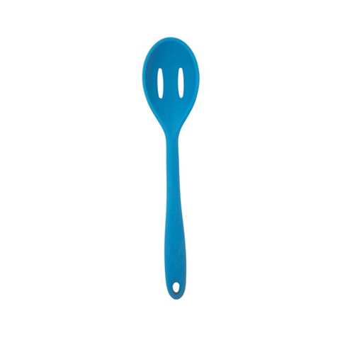 Silicone Slotted Spoon 28cm Blue