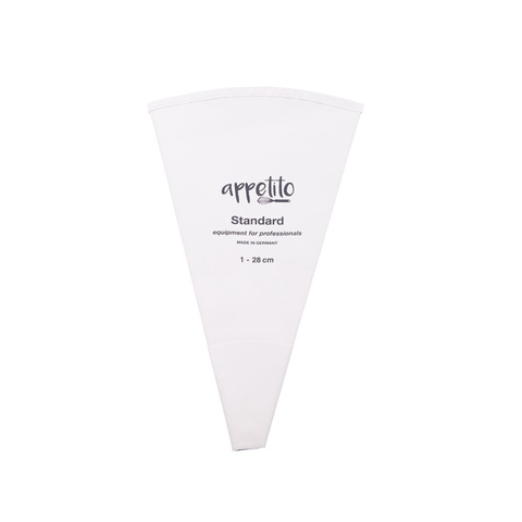 Cotton/PVC "Standard" Piping Bag No.01 28cm - White