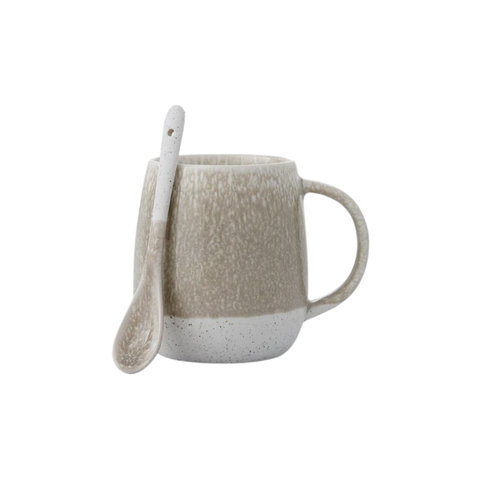 Lodge Dusky Taupe Mug & Plate Set