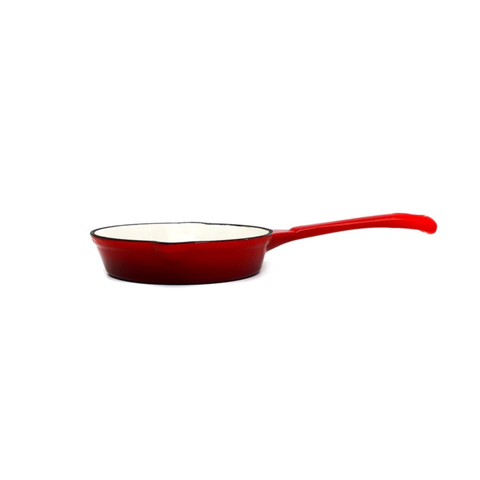 Cast Iron Cookware 17cm Frypan/ Skillet - Red