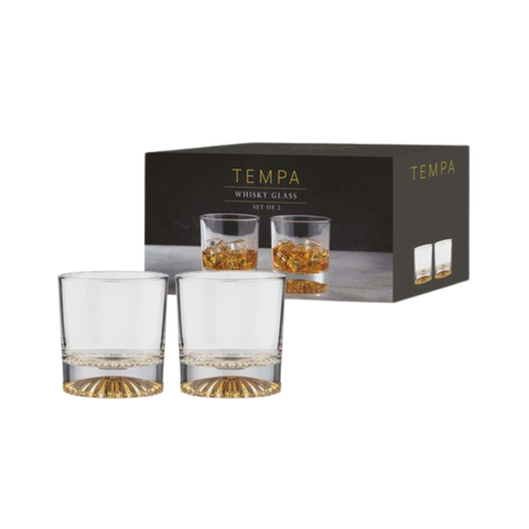 Enzo Gold 2pk Whisky Glass