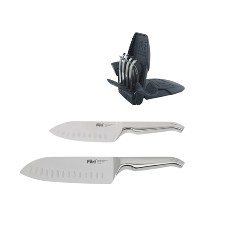 Pro East/West Santoku and Diamond Fingers Set 3 Piece