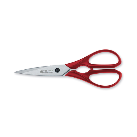 Kitchen Shears 20Cm O/A Stainless Red Nylon Handles