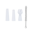 Cream Whipper Spare Part Set - Gas Cover - 3 Nozzles And Cleaning Brush