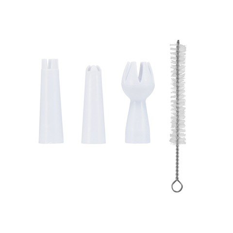 Cream Whipper Spare Part Set - Gas Cover - 3 Nozzles And Cleaning Brush