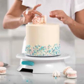 Cake Decorating Turntable With Brake
