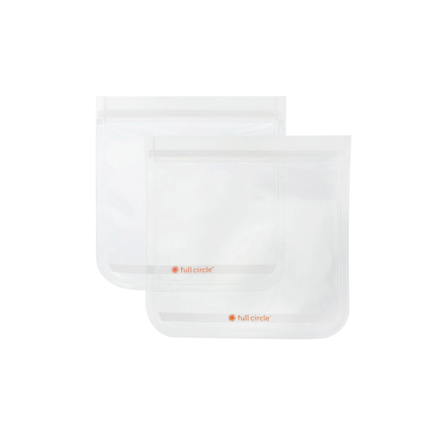 Ziptuck Reusable Travel Bags Clear Set/2 830ml