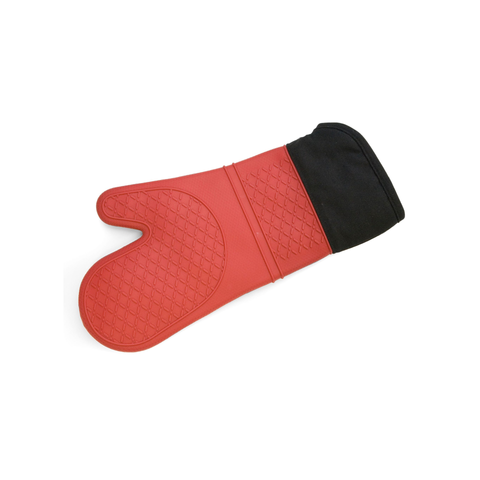 Silicone/Fabric Oven Glove - Red