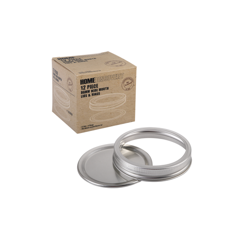 Preserving Lids & Rings Wide Mouth Pack 6