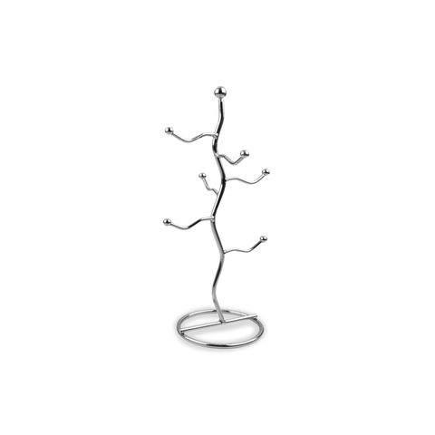 Wiggly Mug Tree 40cm - Chrome