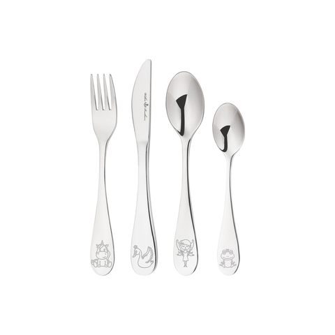 4Piece Kids Cutlery Set - Fairytale Collection