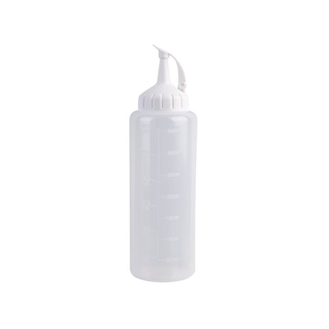Plastic Squeeze Bottle 350ml (White Tops)