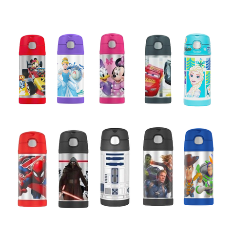 Thermos Funtainer Vacuum Insulated Drink Bottle 355m - Disney Collection