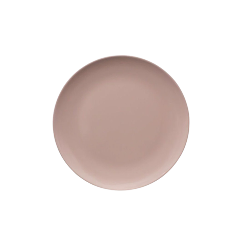 Single Colour Melamine Dinner Plate, 25cm - Pastel Pink