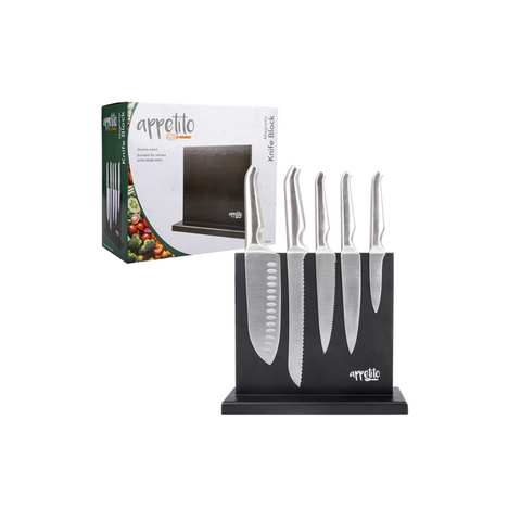 Magnetic Knife Stand Double Sided - Matte Black