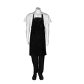 Short PVC Bib Apron / Black