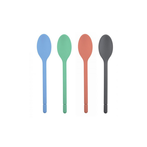 Bright Silicone Cook'S Spoon 4 Asst Colours