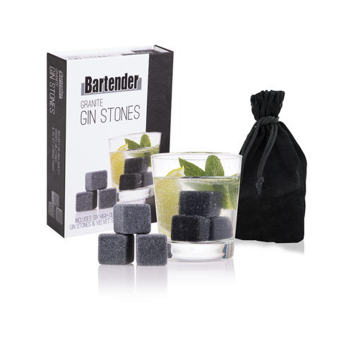 Gin Stones Set 6 with Bag