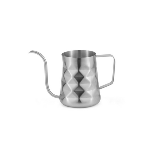 Diamond Satin Stainless Steel Goose Neck Pour Over Jug - 600ml