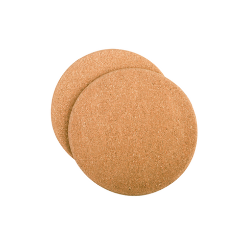 Round Cork Trivets 20cm dia Set 2