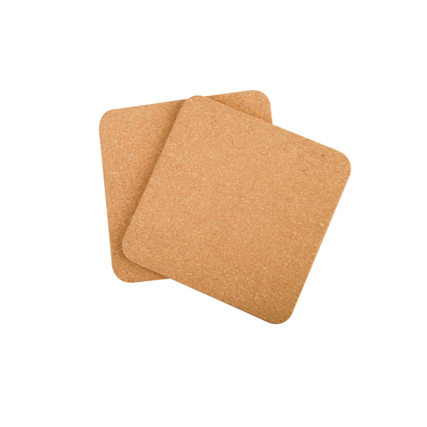 Square Cork Trivets 20 x 20cm Set 2