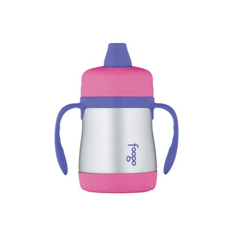 210ml Foogo Vacuum Insulated Soft Spout Sippy Cup - 2 Colors