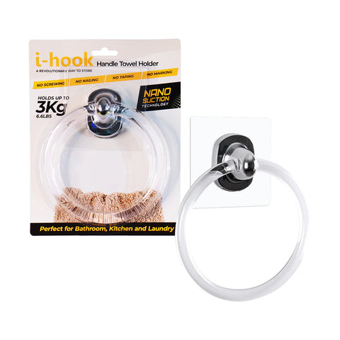 White Magic I-Hook Hand Towel Holder