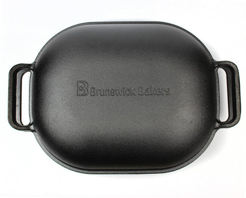 Pre-Seasoned Cast Iron Bread Baking Pan - Size: 39 X 26Cm