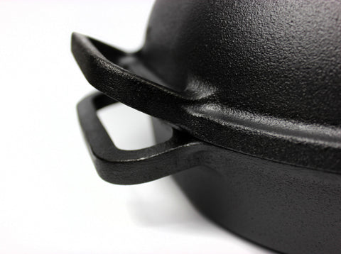 Pre-Seasoned Cast Iron Bread Baking Pan - Size: 39 X 26Cm