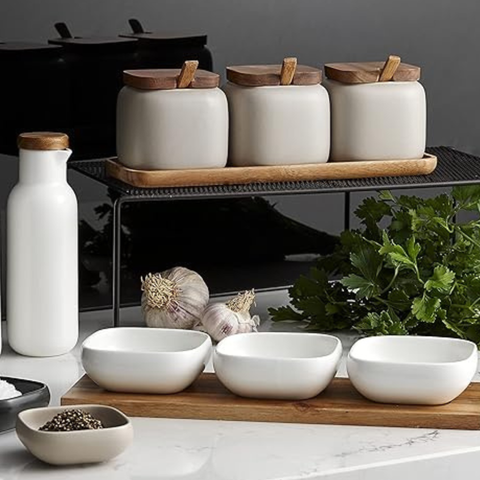 Essentials Charcoal Canister & Spoon Counter Set