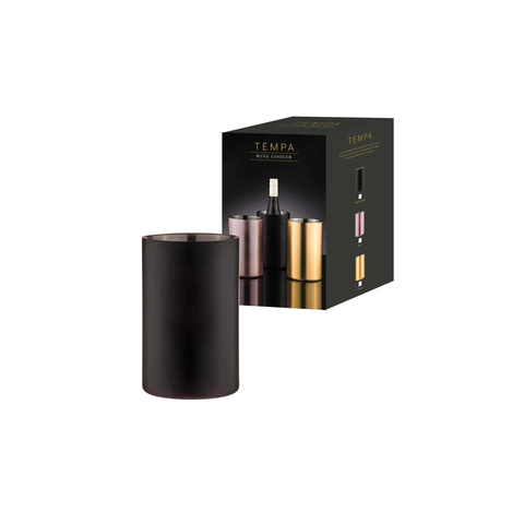 Aurora Matte Black Wine Cooler