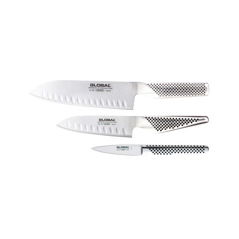 Global Classic 3 Piece Santoku Knife Set