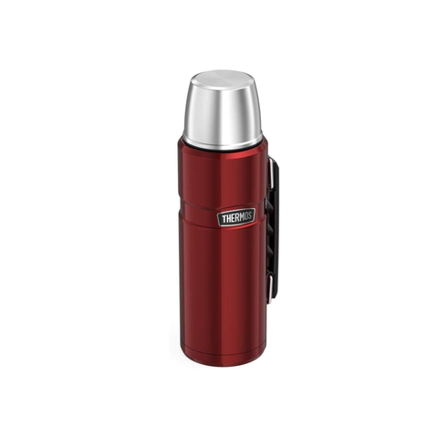 1.2L Thermos Stainless King Vacuum Insulated Flask - Red / Red