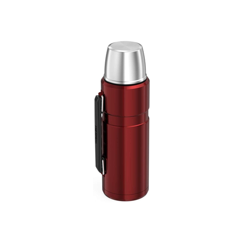 1.2L Thermos Stainless King Vacuum Insulated Flask - Red / Red