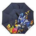 Reverse Umbrella With Sun Safe Upf50 - Red Tailed Black Cockatoo | By Dani Till